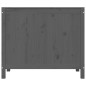 vidaXL Wäschetruhe Grau 88,5x44x76 cm Massivholz Kiefer vidaXL Wäschetruhe Grau 88,5x44x76 cm Massivholz Kiefer