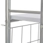 vidaXL 3-tlg. Klappbare Essgruppe mit Ablagefach MDF und Stahl Weiß vidaXL 3-tlg. Klappbare Essgruppe mit Ablagefach MDF und Stahl Weiß