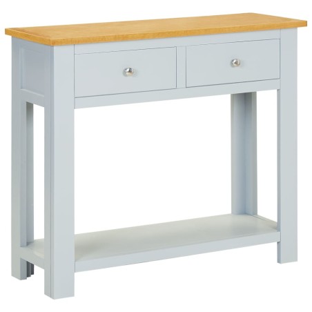 vidaXL Konsolentisch 83x30x73 cm Massivholz Eiche 