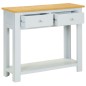 vidaXL Konsolentisch 83x30x73 cm Massivholz Eiche vidaXL Konsolentisch 83x30x73 cm Massivholz Eiche