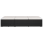 Sonnenliege mit Auflage Poly Rattan Schwarz Sonnenliege mit Auflage Poly Rattan Schwarz