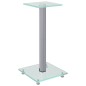 vidaXL Lautsprecher-Ständer 2 Stk. Silbern Hartglas 1 Säule vidaXL Lautsprecher-Ständer 2 Stk. Silbern Hartglas 1 Säule