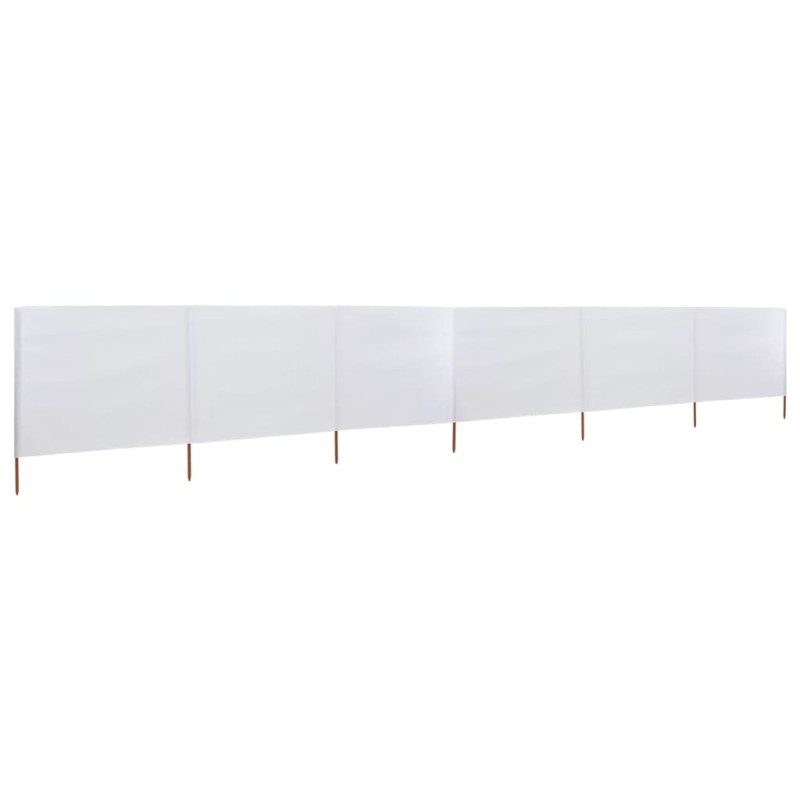 vidaXL 6-teiliges Windschutzgewebe 800 x 80 cm Weiß vidaXL 6-teiliges Windschutzgewebe 800 x 80 cm Weiß