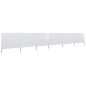 vidaXL 6-teiliges Windschutzgewebe 800 x 80 cm Weiß vidaXL 6-teiliges Windschutzgewebe 800 x 80 cm Weiß