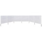 vidaXL 6-teiliges Windschutzgewebe 800 x 80 cm Weiß vidaXL 6-teiliges Windschutzgewebe 800 x 80 cm Weiß