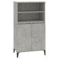 vidaXL Highboard Betongrau 60x36x110 cm Holzwerkstoff vidaXL Highboard Betongrau 60x36x110 cm Holzwerkstoff