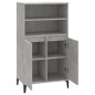vidaXL Highboard Betongrau 60x36x110 cm Holzwerkstoff vidaXL Highboard Betongrau 60x36x110 cm Holzwerkstoff