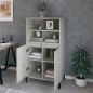 vidaXL Highboard Betongrau 60x36x110 cm Holzwerkstoff vidaXL Highboard Betongrau 60x36x110 cm Holzwerkstoff