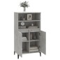vidaXL Highboard Betongrau 60x36x110 cm Holzwerkstoff vidaXL Highboard Betongrau 60x36x110 cm Holzwerkstoff