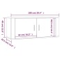 vidaXL TV-Wandschrank Sonoma-Eiche 100x34,5x40 cm vidaXL TV-Wandschrank Sonoma-Eiche 100x34,5x40 cm