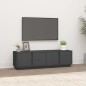 vidaXL TV-Schrank Grau 140x40x40 cm Massivholz Kiefer vidaXL TV-Schrank Grau 140x40x40 cm Massivholz Kiefer