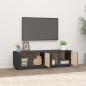 vidaXL TV-Schrank Grau 140x40x40 cm Massivholz Kiefer vidaXL TV-Schrank Grau 140x40x40 cm Massivholz Kiefer