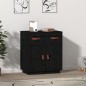 vidaXL Sideboard Schwarz 65,5x40x75 cm Massivholz Kiefer vidaXL Sideboard Schwarz 65,5x40x75 cm Massivholz Kiefer