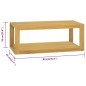 vidaXL Wand-Badregal 90x45x35 cm Massivholz Teak vidaXL Wand-Badregal 90x45x35 cm Massivholz Teak