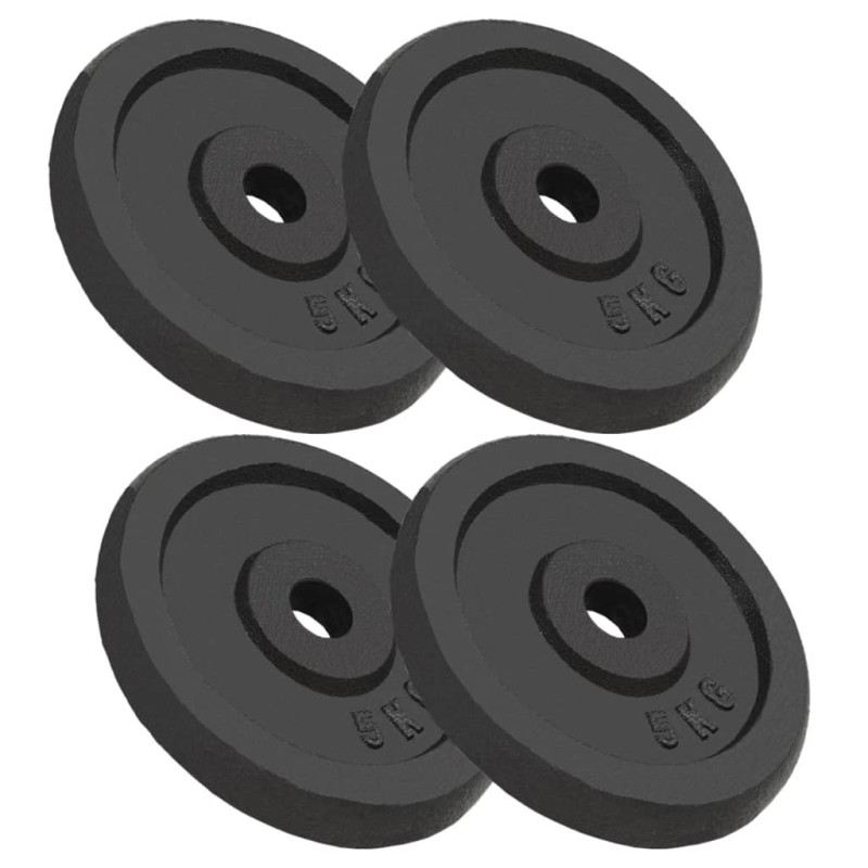 vidaXL Hantelscheiben 4 Stk. 4x5 kg Gusseisen vidaXL Hantelscheiben 4 Stk. 4x5 kg Gusseisen