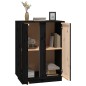 vidaXL Sideboard Schwarz 60x35x80 cm Massivholz Kiefer vidaXL Sideboard Schwarz 60x35x80 cm Massivholz Kiefer