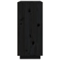 vidaXL Sideboard Schwarz 60x35x80 cm Massivholz Kiefer vidaXL Sideboard Schwarz 60x35x80 cm Massivholz Kiefer