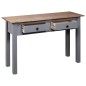 vidaXL Konsolentisch Grau 110x40x72 cm Kiefernholz Panama vidaXL Konsolentisch Grau 110x40x72 cm Kiefernholz Panama