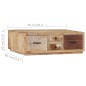vidaXL Couchtisch 90x60x30 cm Massivholz Mango vidaXL Couchtisch 90x60x30 cm Massivholz Mango