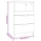 vidaXL Nachttische 2 Stk. Braun Eichen-Optik Holzwerkstoff vidaXL Nachttische 2 Stk. Braun Eichen-Optik Holzwerkstoff