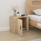 vidaXL Nachttisch Sonoma-Eiche 50x39x47 cm vidaXL Nachttisch Sonoma-Eiche 50x39x47 cm