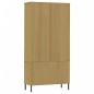 vidaXL Bücherschrank OSLO Metallbeine Braun 85x35x172,5 cm Massivholz vidaXL Bücherschrank OSLO Metallbeine Braun 85x35x172,5 cm Massivholz