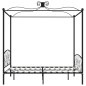 vidaXL Himmelbett-Gestell Schwarz Metall 160 x 200 cm vidaXL Himmelbett-Gestell Schwarz Metall 160 x 200 cm