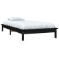 vidaXL Massivholzbett Schwarz 90x200 cm Kiefer vidaXL Massivholzbett Schwarz 90x200 cm Kiefer