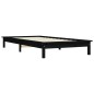vidaXL Massivholzbett Schwarz 90x200 cm Kiefer vidaXL Massivholzbett Schwarz 90x200 cm Kiefer
