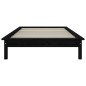 vidaXL Massivholzbett Schwarz 90x200 cm Kiefer vidaXL Massivholzbett Schwarz 90x200 cm Kiefer