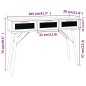 vidaXL Konsolentisch Braun 105x30x75 cm Massivholz Kiefer Natur-Rattan vidaXL Konsolentisch Braun 105x30x75 cm Massivholz Kiefer Natur-Rattan