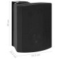 vidaXL Wandlautsprecher Stereo 2 Stk. Schwarz Indoor Outdoor 120 W vidaXL Wandlautsprecher Stereo 2 Stk. Schwarz Indoor Outdoor 120 W