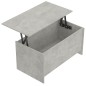 vidaXL Couchtisch Betongrau 102x55,5x52,5 cm Holzwerkstoff vidaXL Couchtisch Betongrau 102x55,5x52,5 cm Holzwerkstoff