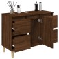 vidaXL Waschbeckenunterschrank Braun Eichen-Optik 80x33x60 cm vidaXL Waschbeckenunterschrank Braun Eichen-Optik 80x33x60 cm