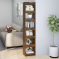 vidaXL Bücherregal/Raumteiler Räuchereiche 40x30x198 cm vidaXL Bücherregal/Raumteiler Räuchereiche 40x30x198 cm