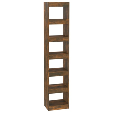 vidaXL Bücherregal/Raumteiler Räuchereiche 40x30x198 cm