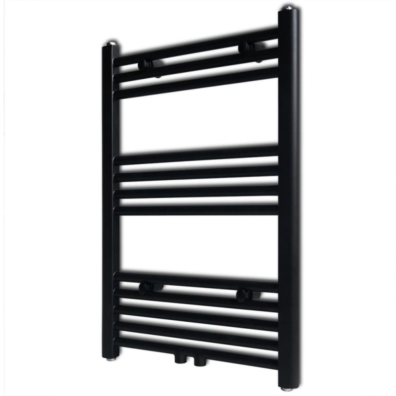Handtuchheizkörper Warmwasser Gerade Schwarz 500x764 mm Handtuchheizkörper Warmwasser Gerade Schwarz 500x764 mm