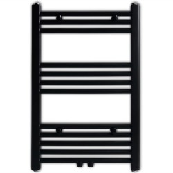 Handtuchheizkörper Warmwasser Gerade Schwarz 500x764 mm