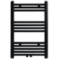 Handtuchheizkörper Warmwasser Gerade Schwarz 500x764 mm Handtuchheizkörper Warmwasser Gerade Schwarz 500x764 mm