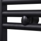 Handtuchheizkörper Warmwasser Gerade Schwarz 500x764 mm Handtuchheizkörper Warmwasser Gerade Schwarz 500x764 mm
