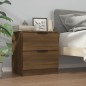 vidaXL Nachttisch Braun Eichen-Optik Holzwerkstoff vidaXL Nachttisch Braun Eichen-Optik Holzwerkstoff