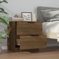 vidaXL Nachttisch Braun Eichen-Optik Holzwerkstoff vidaXL Nachttisch Braun Eichen-Optik Holzwerkstoff