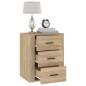 vidaXL Nachttisch Sonoma-Eiche 50x36x60 cm Holzwerkstoff vidaXL Nachttisch Sonoma-Eiche 50x36x60 cm Holzwerkstoff
