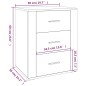 vidaXL Nachttisch Sonoma-Eiche 50x36x60 cm Holzwerkstoff vidaXL Nachttisch Sonoma-Eiche 50x36x60 cm Holzwerkstoff