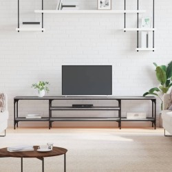vidaXL TV-Schrank Grau Sonoma 201x35x45 cm Holzwerkstoff & Eisen