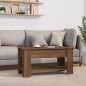 vidaXL Couchtisch Braun Eichen-Optik 101x49x52 cm Holzwerkstoff vidaXL Couchtisch Braun Eichen-Optik 101x49x52 cm Holzwerkstoff