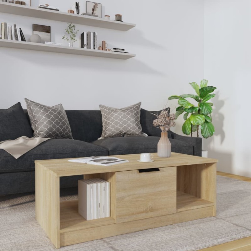 vidaXL Couchtisch Sonoma-Eiche 102x50x36 cm Holzwerkstoff vidaXL Couchtisch Sonoma-Eiche 102x50x36 cm Holzwerkstoff
