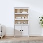 vidaXL Highboard Weiß 80x35x154 cm Massivholz Kiefer vidaXL Highboard Weiß 80x35x154 cm Massivholz Kiefer
