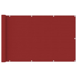 vidaXL Balkon-Sichtschutz Rot 120x600 cm HDPE