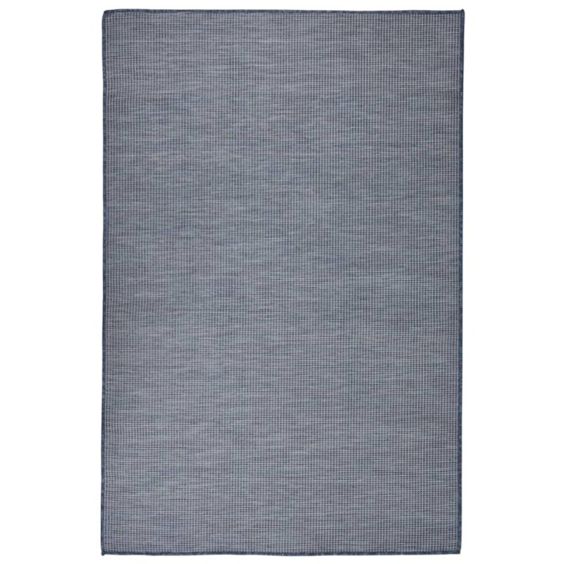 vidaXL Outdoor-Teppich Flachgewebe 120x170 cm Blau vidaXL Outdoor-Teppich Flachgewebe 120x170 cm Blau
